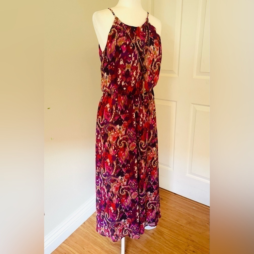 Boho Maxi Dress with Necklace | Size M | Excellent Condition - Picture 7 of 17